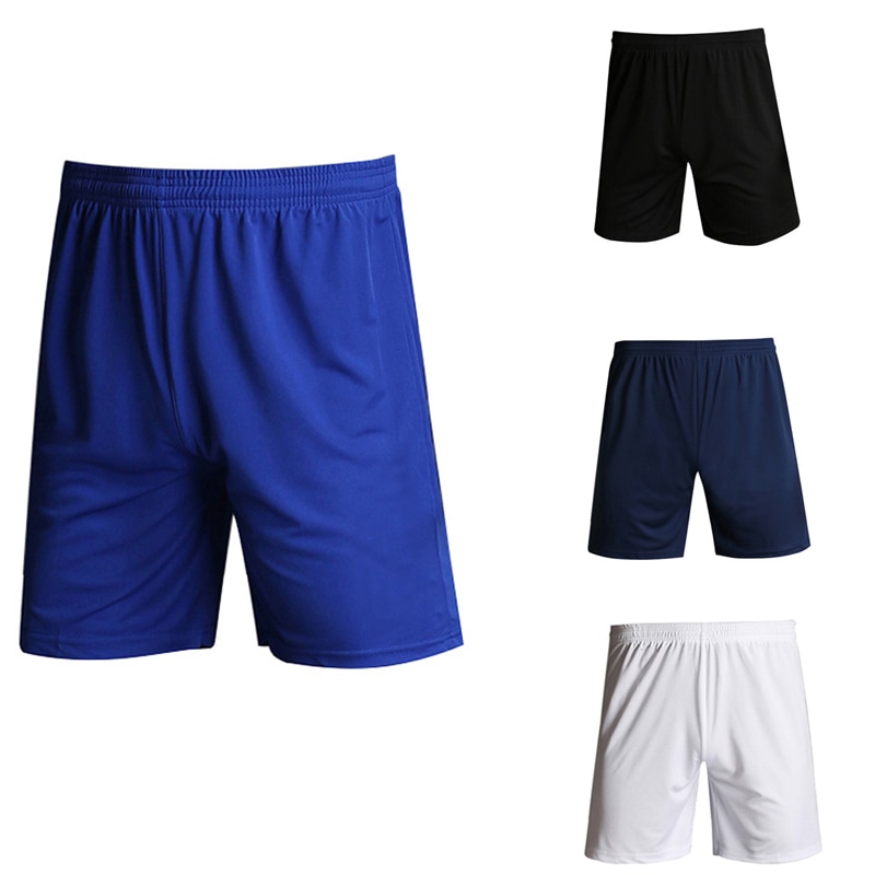 Fitness Solid Casual Gym Football Jogging Breathable Athletic Men Shorts Running Training Elastic Waist Quick Dry